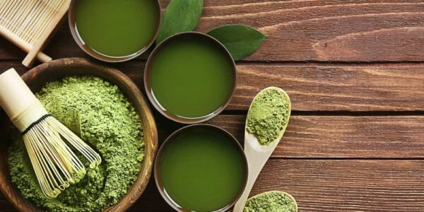 Featured image -matcha and L-theanine