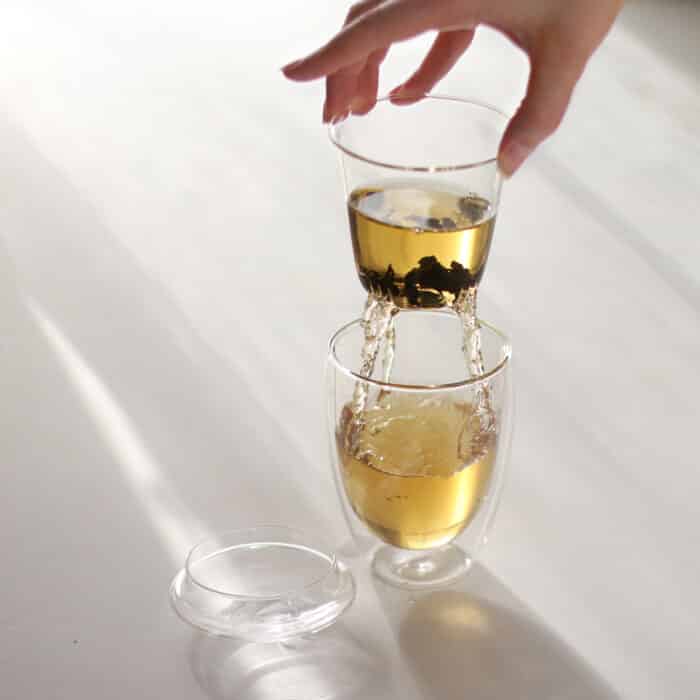 loose tea infuser glass - teapot for one