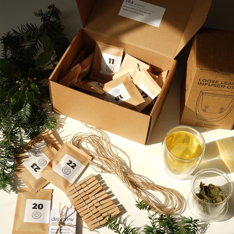 tea advent calendar, premium loose tea advent calendar