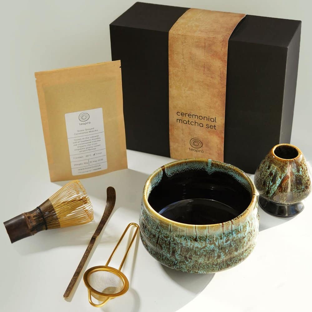 BambooWorx Set Matcha Tea Kit: Frusta Chasen In Bambù, Cucchiaio Chashaku E Cucchiaino Per Una Cerimonia Del Tè Autentica E Schiumosa