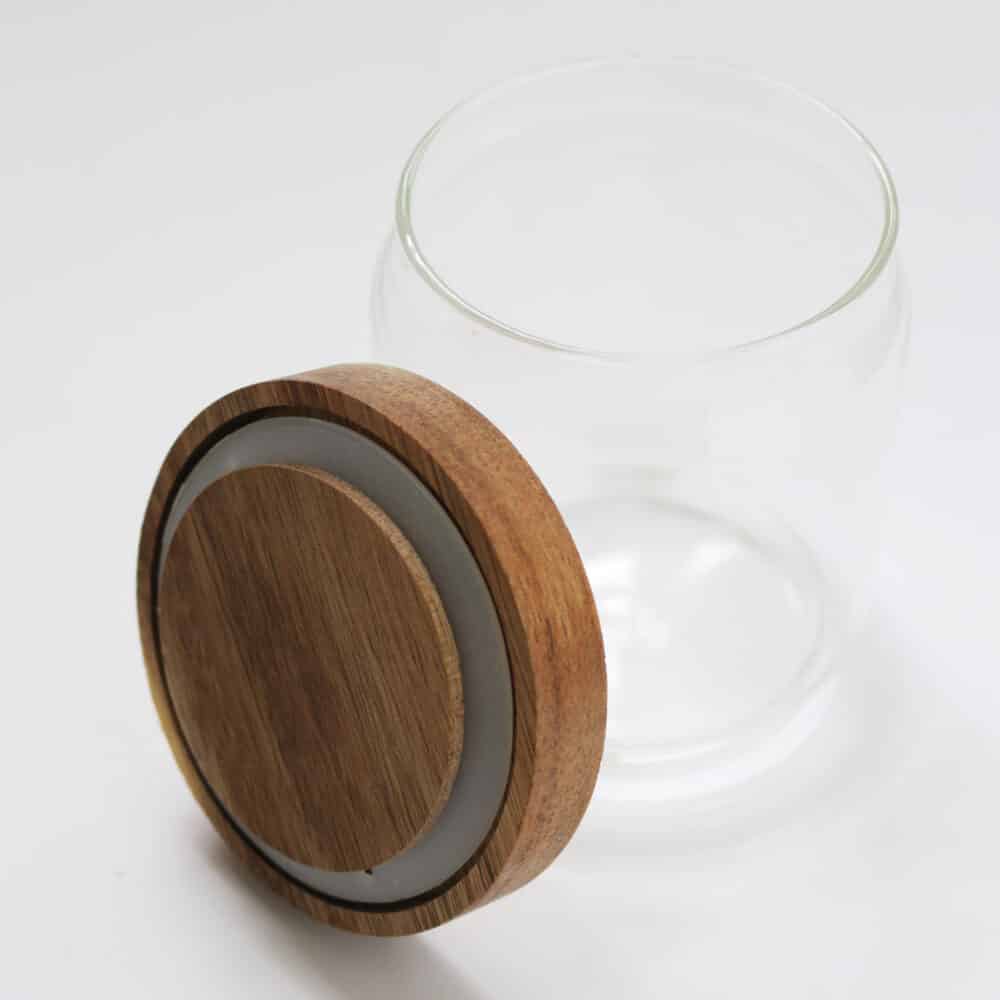 Luxurious Tea Storage Jar with Acacia Wood Lid Teapro