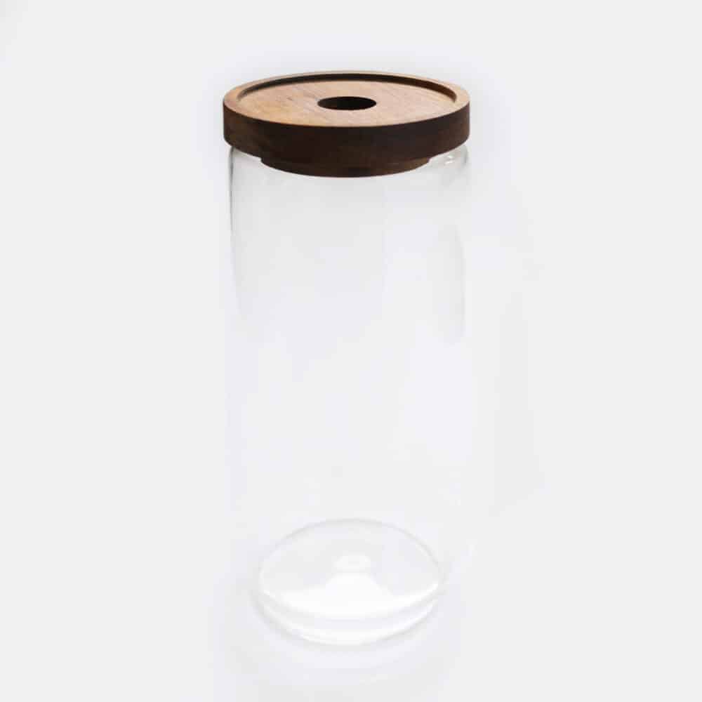 Luxurious Tea Storage Jar with Acacia Wood Lid Teapro