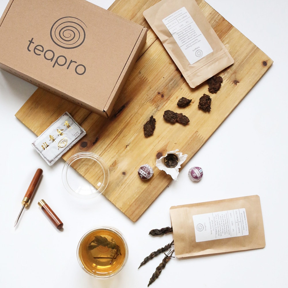 pu erh tea gift box