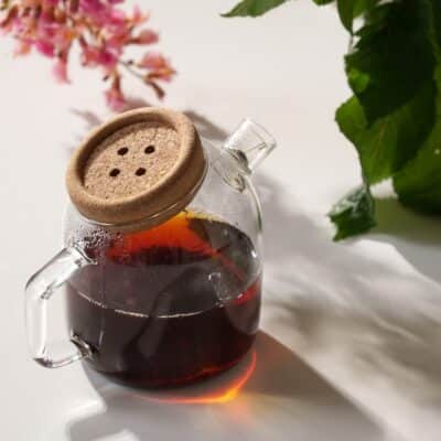 teapot with infuser
