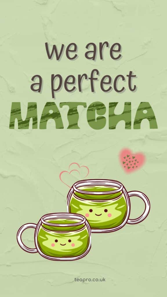 Tea Quotes - We are a perfect matcha - Tea Puns