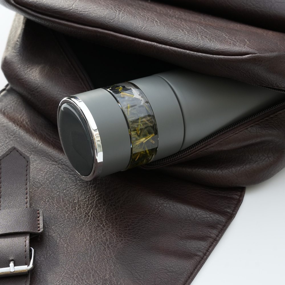 teapro on the go grey tea bottle - thermos tea flask
