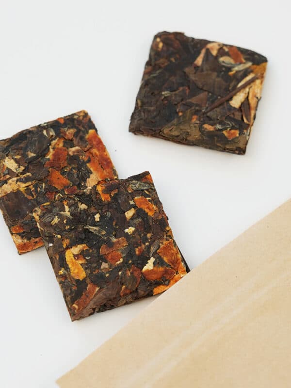shou mei orange peel white tea