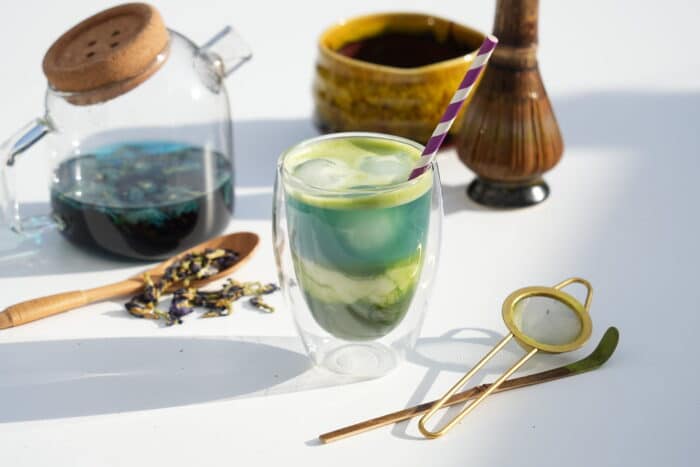 Mesmerising Two-Tone Matcha Latte Recipe