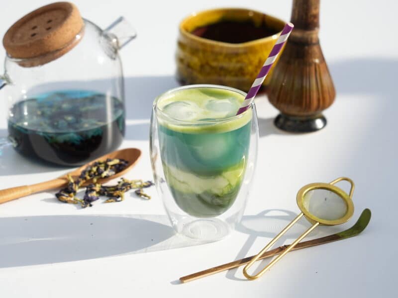 two tone matcha latte recipe
