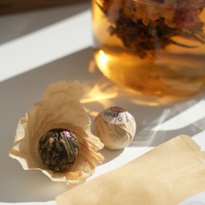 flowering tea gift set