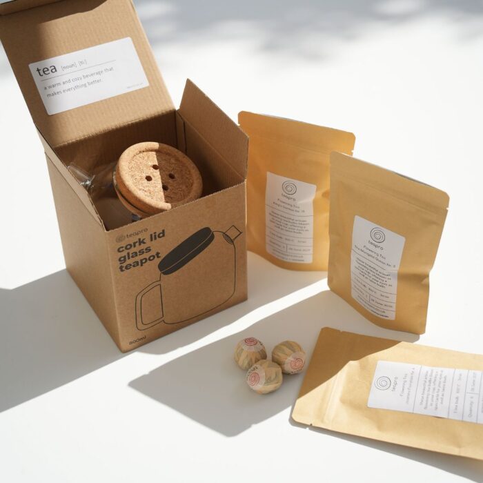flowering tea gift set