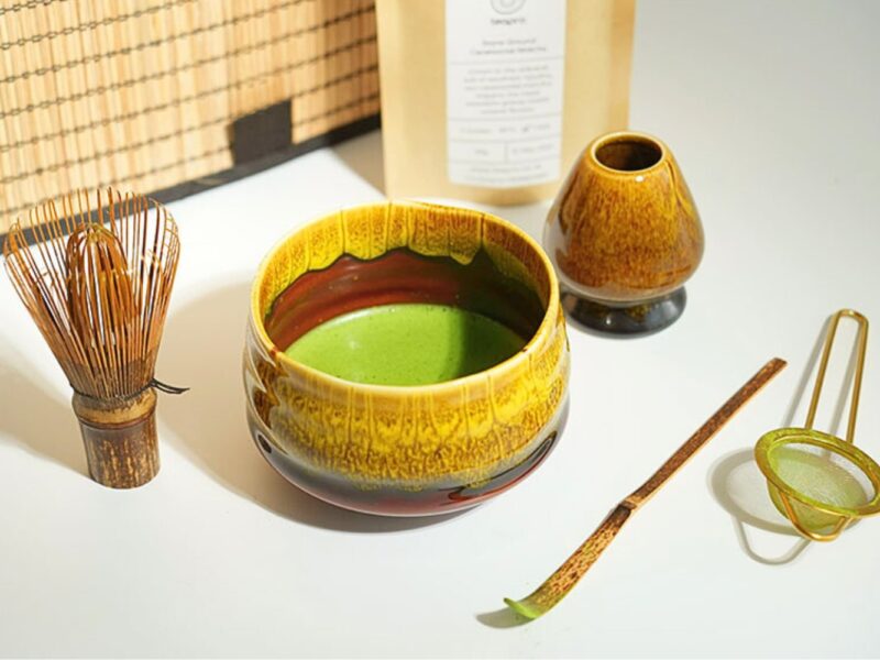 best loose leaf tea starter kit for beginners - matcha and L-theanine