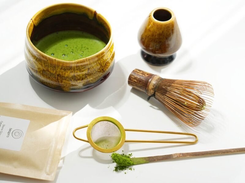 featured image - matcha and L-theanine-bamboo whisk for matcha tea how to clean matcha whisk- how to whisk matcha- how to use a matcha whisk- how to wash matcha whisk- how to bloom matcha whisk- do you have to whisk matcha- how long to whisk matcha- how to make matcha with whisk- how long to soak matcha whisk- how to bloom a matcha whisk-do matcha contain caffeine-does matcha have caffeine-does matcha green tea have caffeine
