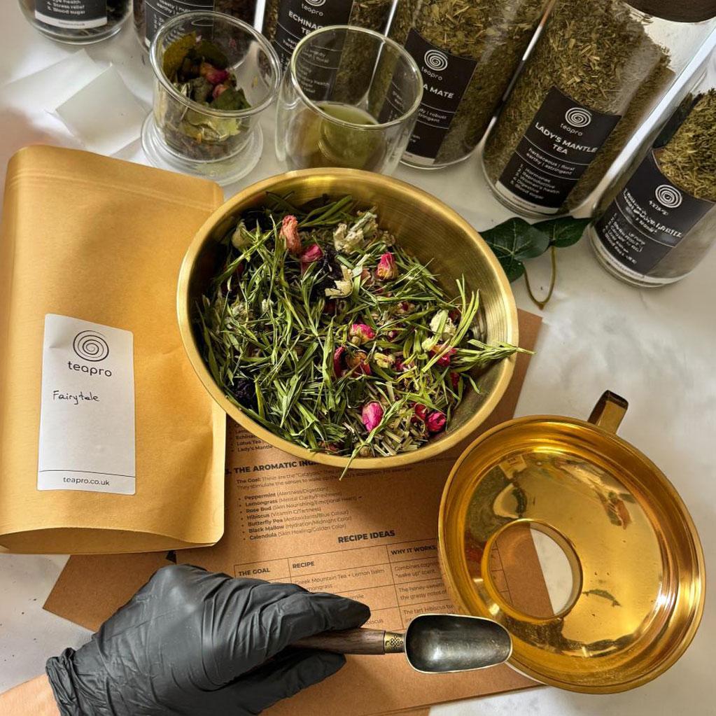 wellness herbal tea blending workshop - teapro