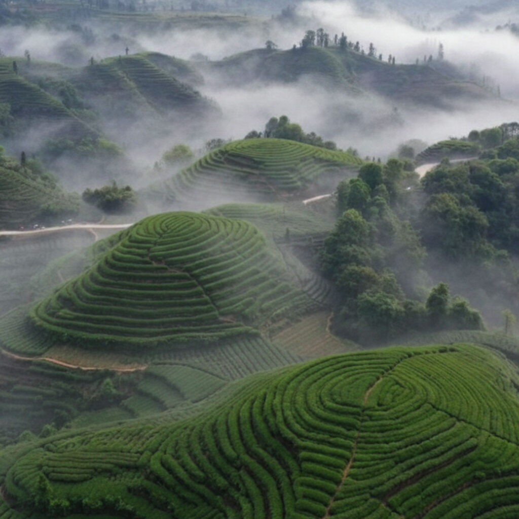Meng Ding Mountain Sichuan Tea plantation