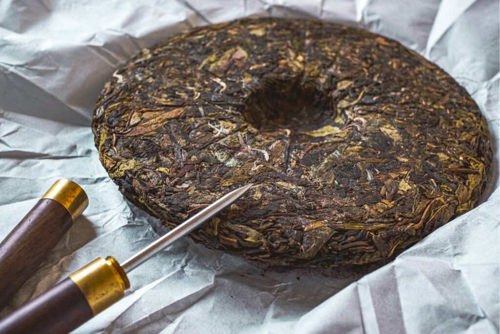 how to break apart a pu erh cake what is pu erh cake