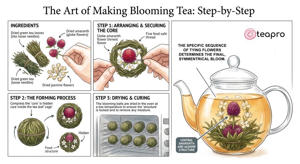 what is flowering tea - how to make blooming tea