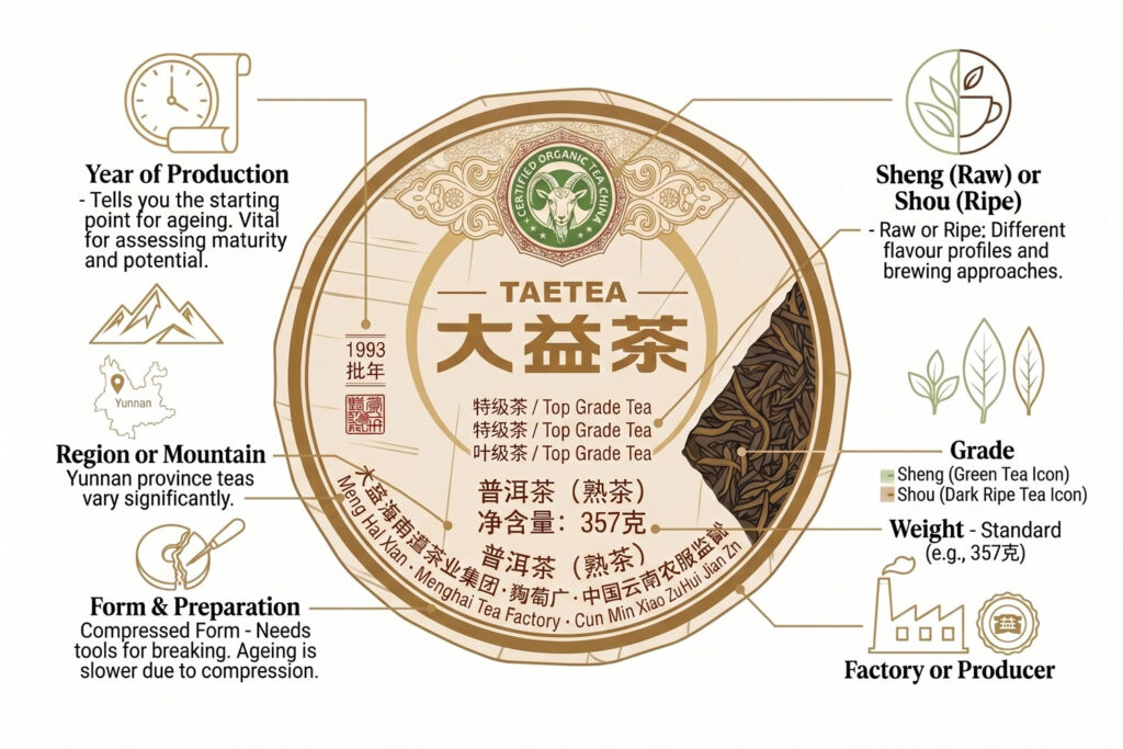 pu erh tea wrapper