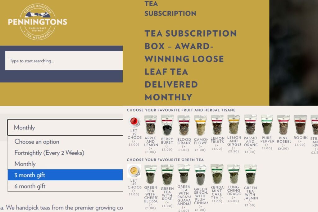 Pennington's tea subscription - the best tea subscriptions in the UK