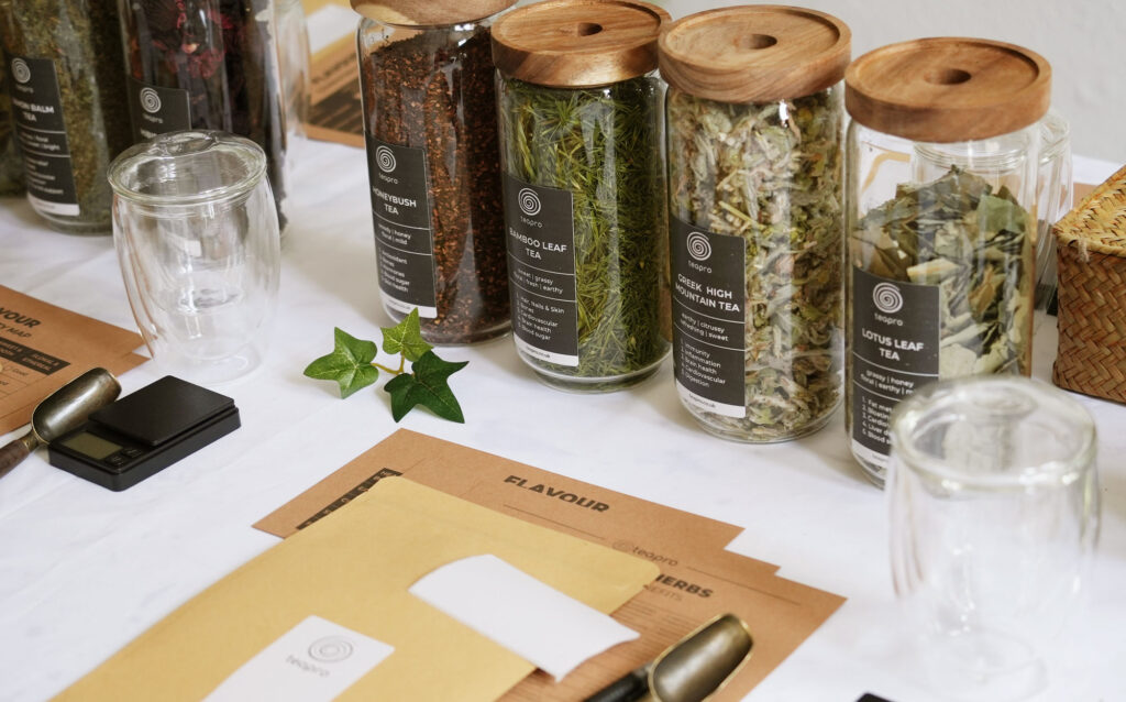 how to blend your own herbal tea at home - teapro herbal blending workshop