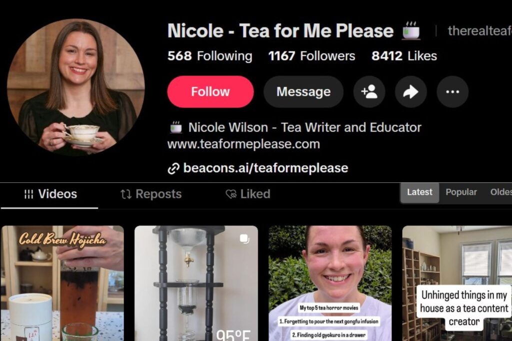 Nicole-Tea-for-me-please-Best Tea TikTokers to follow in 2026