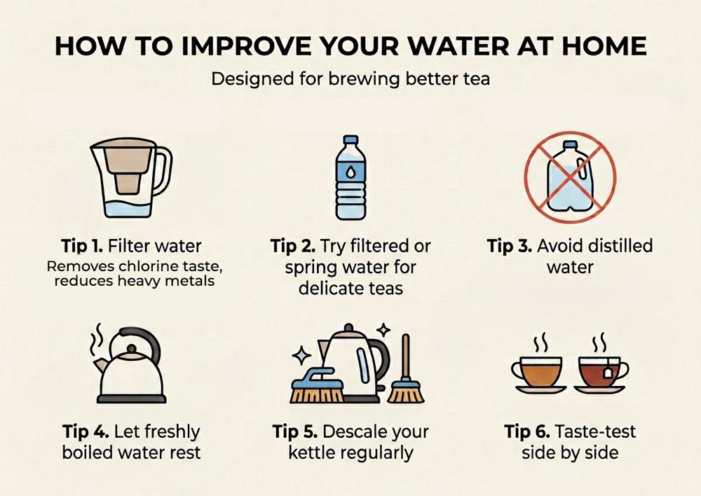 how to improve the taste of your tea - tea water quality