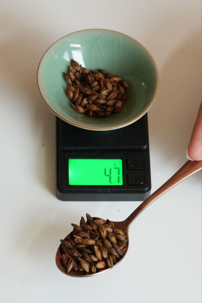 herbal tea gram measurement