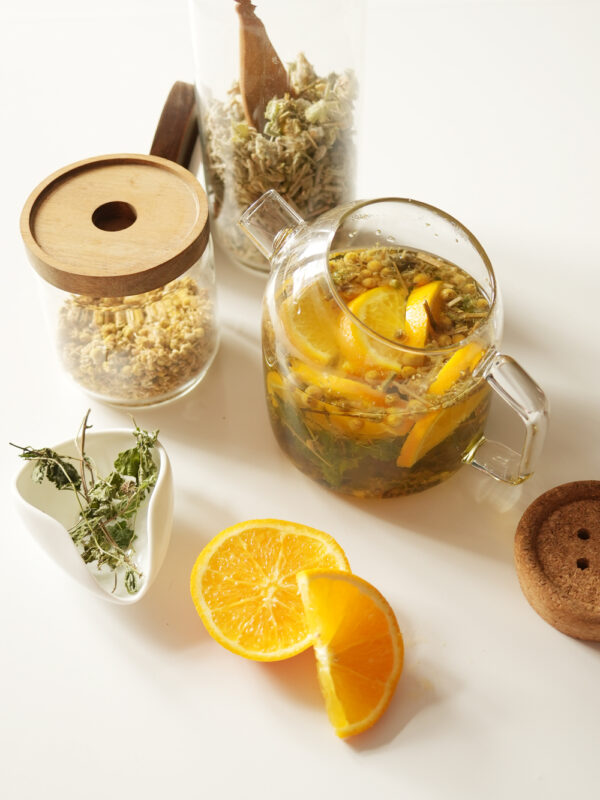 Anti-Anxiety Herbal Tea Blend, Greek Mountain Tea, Lemon Balm, Chamomile