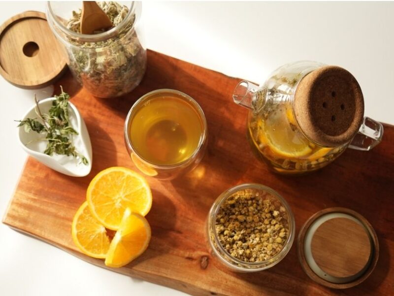 Anti-anxiety, herbal tea blend, anti-anxiety herbal tea recipe, Greek mountain tea stress relief, lemon balm and chamomile tea, natural stress relief tea
