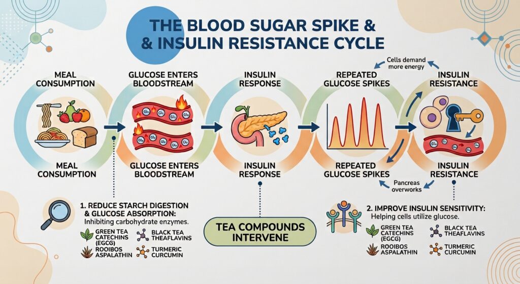 7 teas for blood sugar support, how tea may support blood sugar