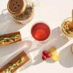 blood sugar support tea recipe, raspberry lotus leaf and ginger tea