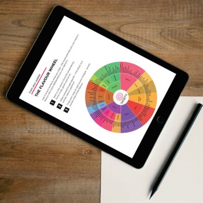 teapro tea blending log - flavour wheel